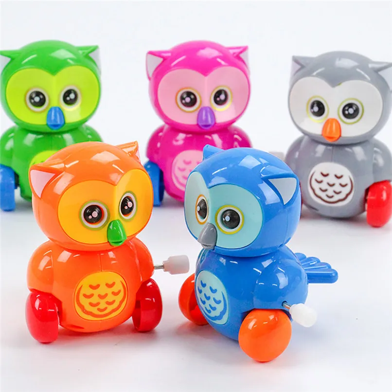 random color Случайный цвет образования игрушечный часовой механизм Ветер вверх мультфильм игрушка Сова для раннего обучения детей Развивающий пазл игрушка оптом# LR2 - Color: random color
