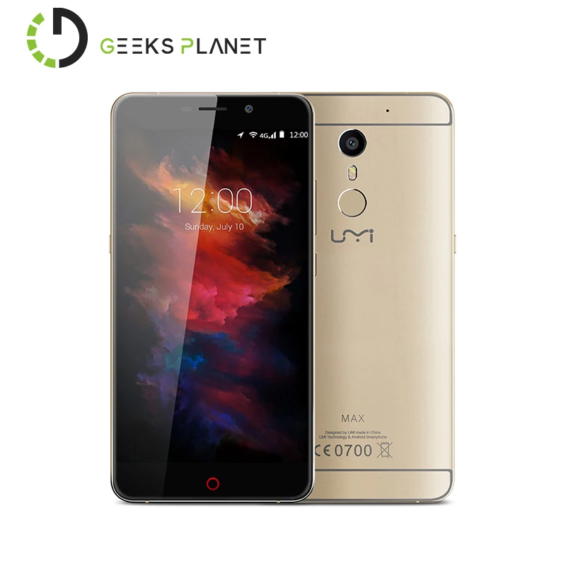 Original Umi MAX Mobile Phone Helio P10 MTK6755 1.8GHz Octa Core 5.5 Inch FHD Screen 4000mAh Android 6.0 4G LTE HiFi Smartphone