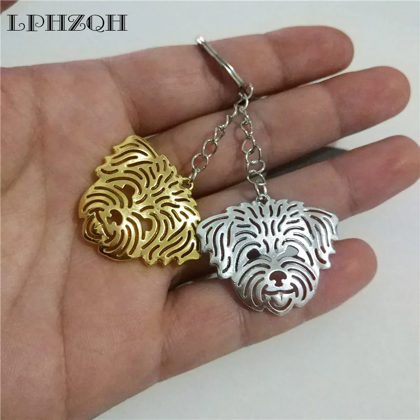 LPHZQH модный щенок Coton De Tulear собака автомобильный брелок женская сумка Подвеска