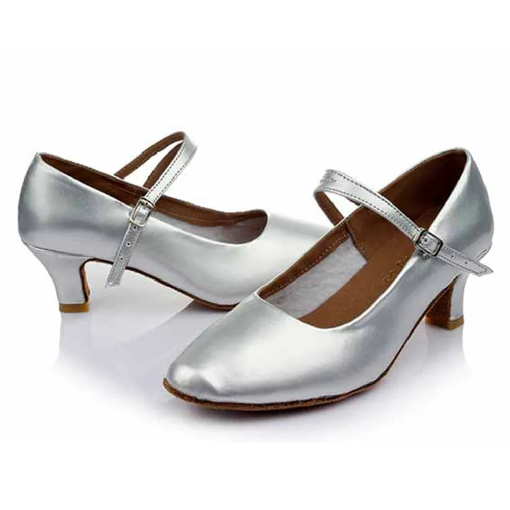 Женские современные туфли для бальных танцев черные серебристые золотистые на