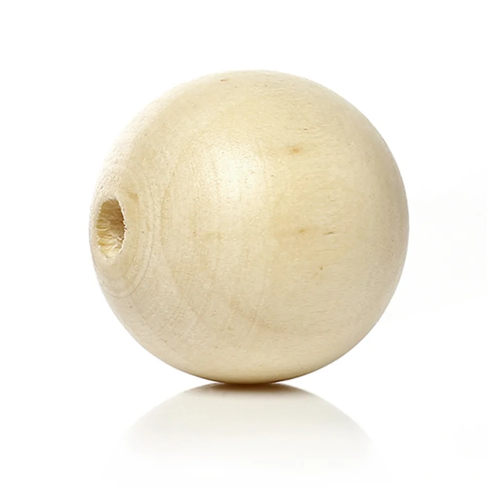 Дорин деревянная коробка Бусины (половина пробурено) круглый шар коричневый