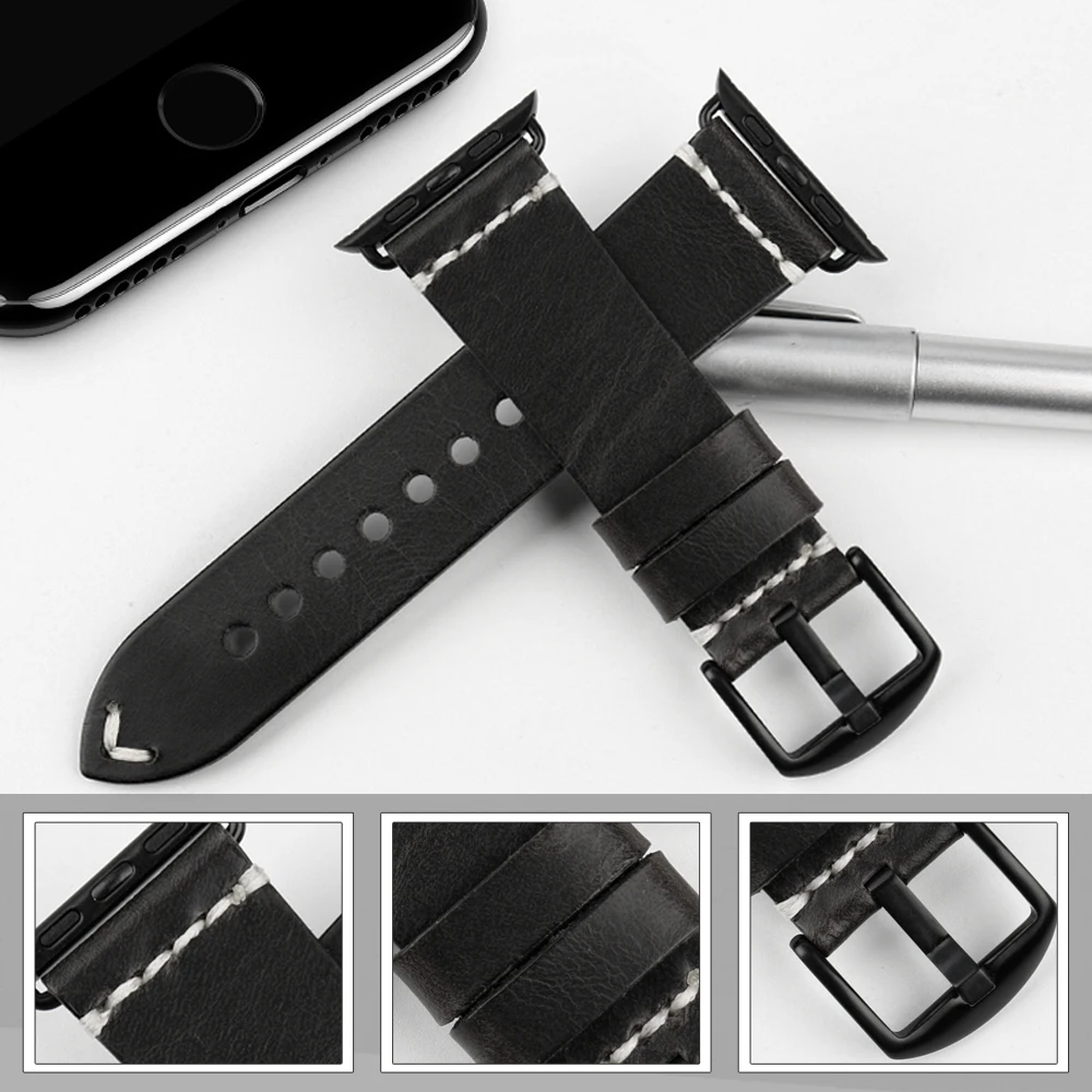 Maikes Дизайн Аксессуары для часов Ремешок для Apple Watch полосы 42 мм и Apple Watch ремень 38 мм iwatch браслет