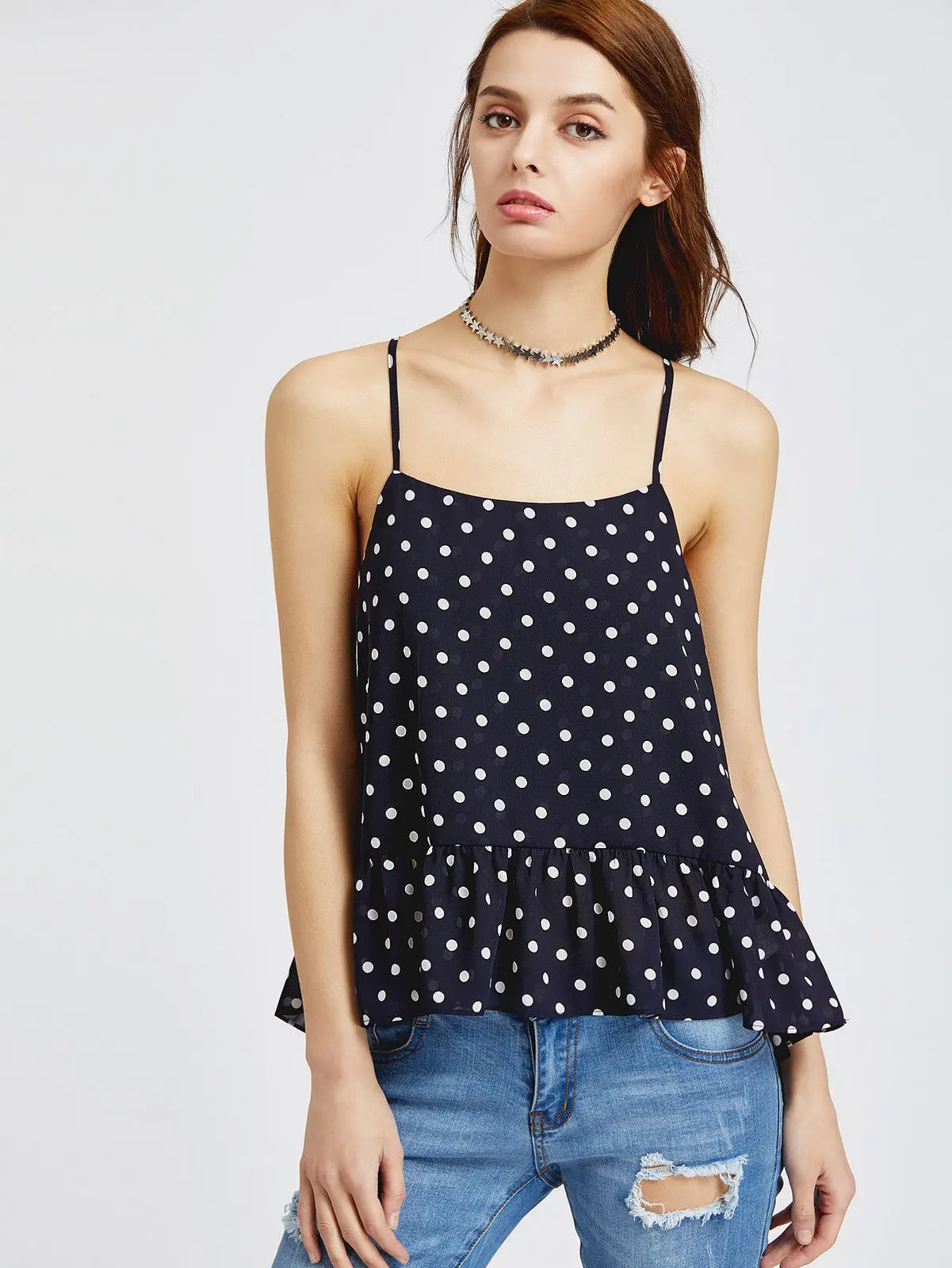 Новинка 2017 женский летний комплект бикини в горошек GLANE накидки Пляжная