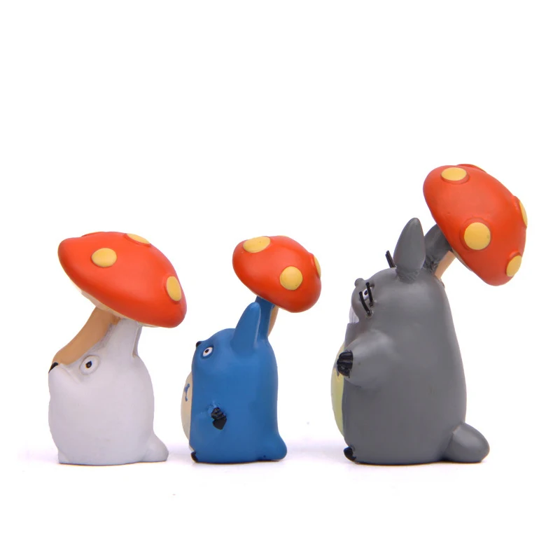 Экшн фигурка японского Totoro мини игрушки аниме Мой сосед Ghibli Миядзаки Грибная