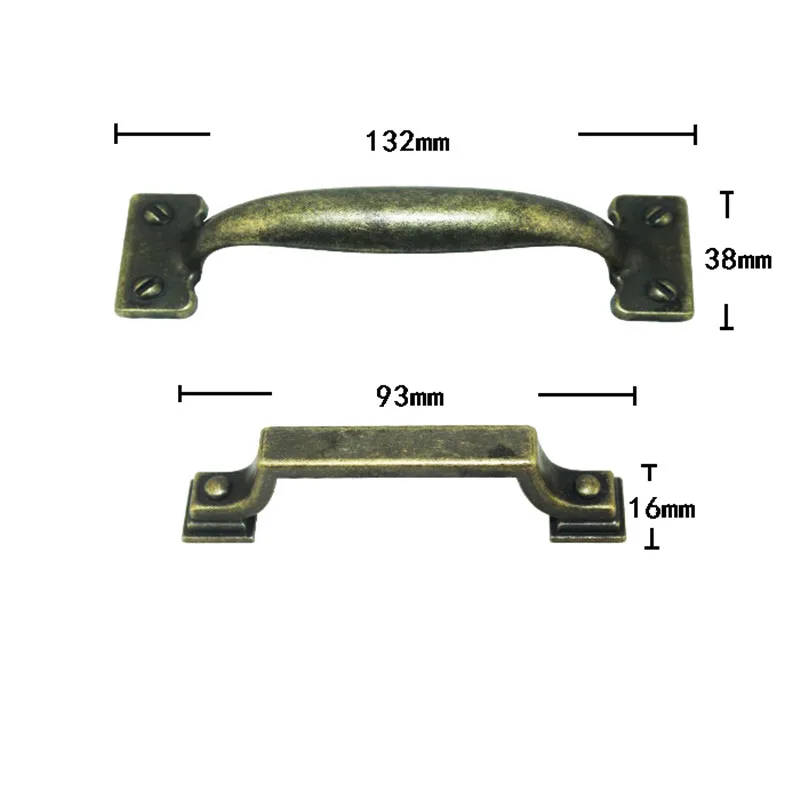 Ретро сплава для ящика кухонного шкафа дверной ручки моста Винтаж мебель
