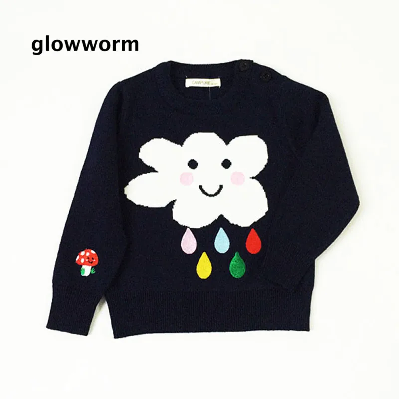 Glowwormkids для малышей свитер мальчиков Свитера девочек Осенне-зимняя детская