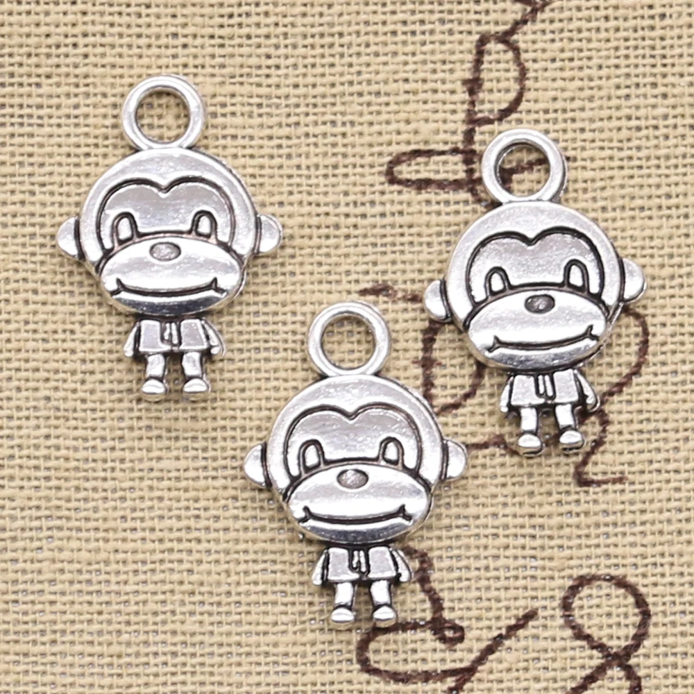 Подвески с обезьяной 20 шт. 15x27 мм|double sided charms|charms jewelry makingmaking pendant |