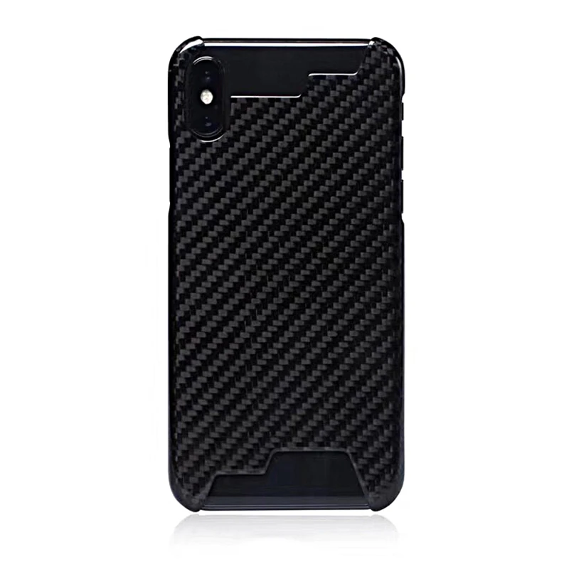 Glossy Black TRENDEX чехол для Apple iPhone 11 PRO XS MAX XR X 8 7 Plus натуральная углеродная гибридная тонкая задняя крышка чехол Funda Coque - Цвет: Glossy Black