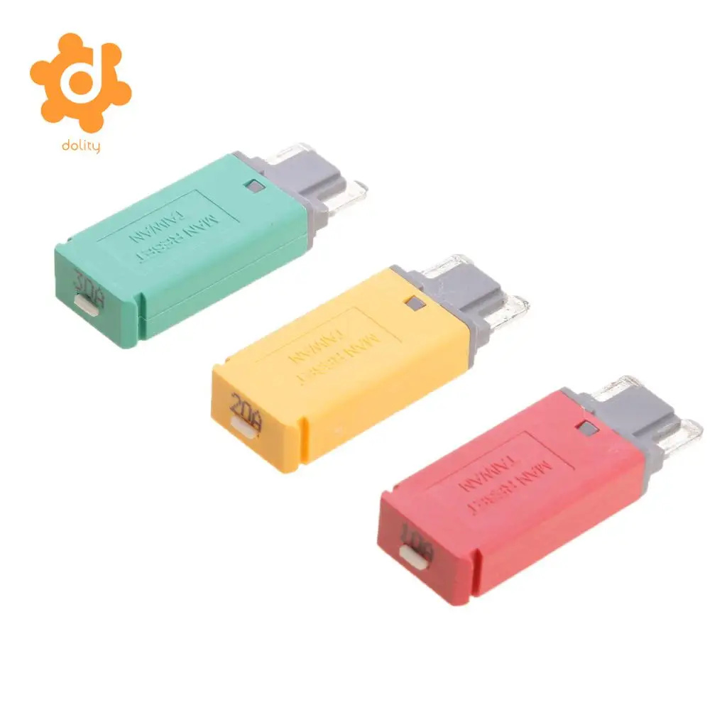 3 шт. автоматические предохранители 58 в 10A 20A 30A|circuit breaker blade fuse|circuit fusefuse 30a |