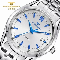 mens wrist watch man top brand luxury male wristwatch luminous calendar waterproof leather steel automatic mechanical men watch