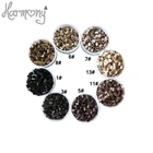 Миниатюрные медные замки easy евро-замки, 500 шт., 3629x4,5 мм, 8 цветов на выбор, прямые микробусины для I-образных кончиков волос