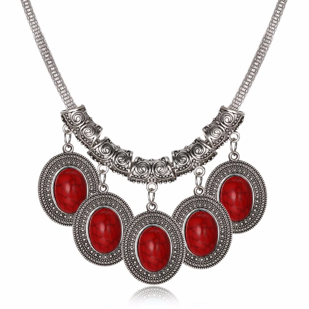 red jewelry sets for women set vintage ethiopian necklace and earring african beads antique accessories | Украшения и аксессуары