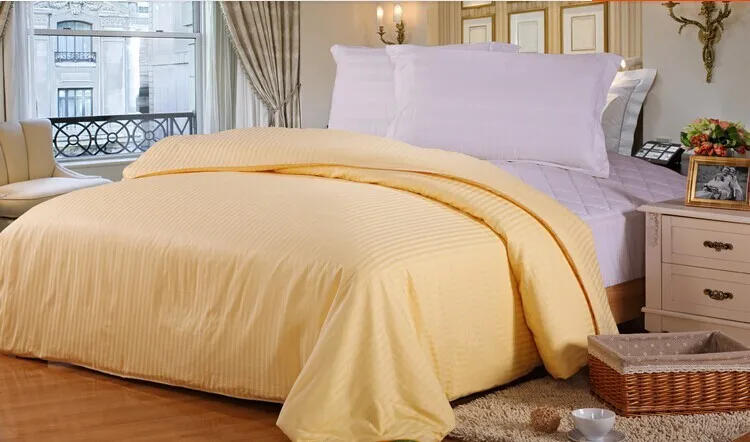 Прямая поставка розовый белый полосатый хлопковый пододеяльник housse de couette