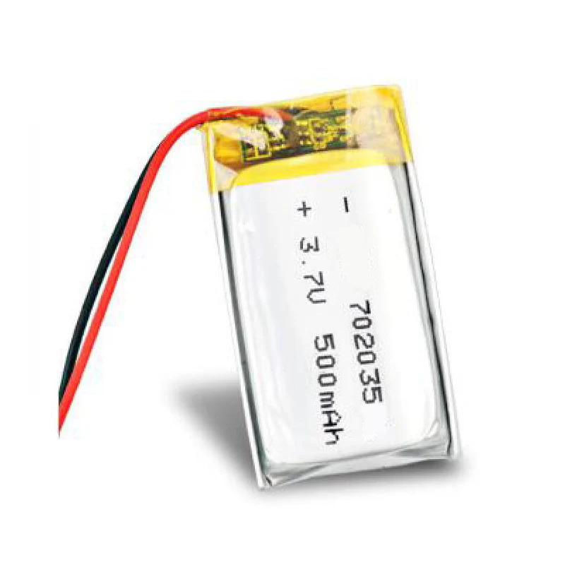 3.7V 500mAh 702035 Lithium Polymer Li-Po Rechargeable Battery For bluetooth speaker GPS DVD PDA PAD LED Light Li-ion Cell - купить по