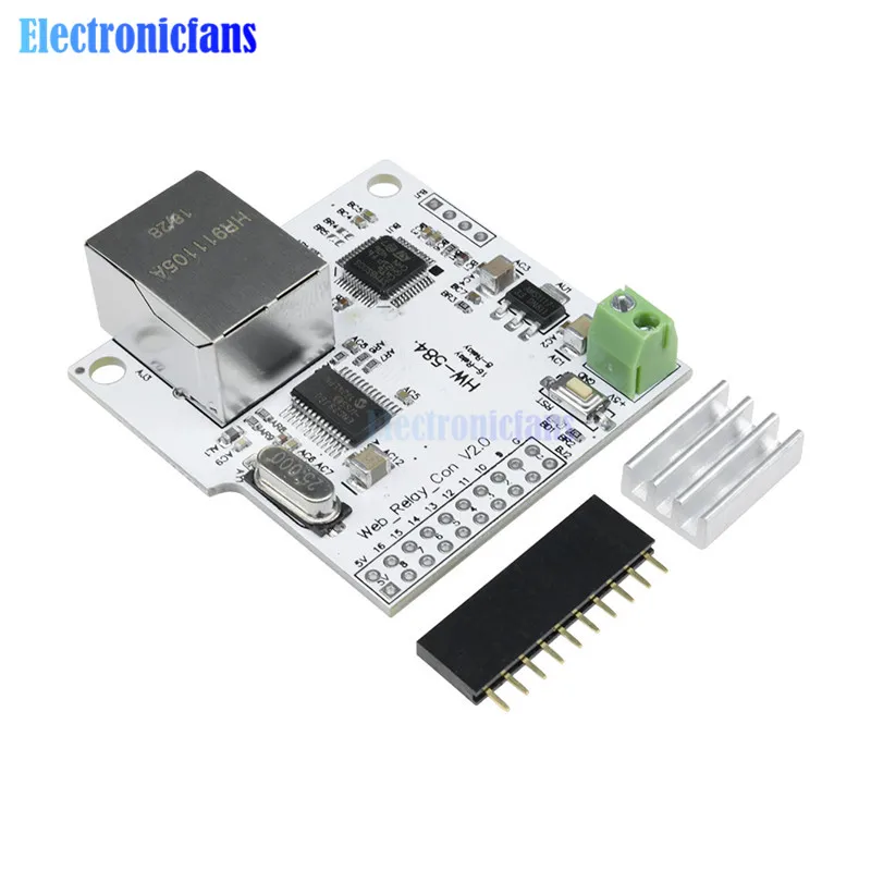 Сетевое реле управления ENC28J60 28J60 W5100 RJ45 переключатель 5 В модуль Интернет-реле Wi-Fi