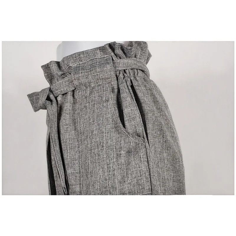 

2019 Striped Chiffon High Waist Harem Pants Fashion Breathable Ankle Length Pencil Pants Summer Casual Pants Female trousers