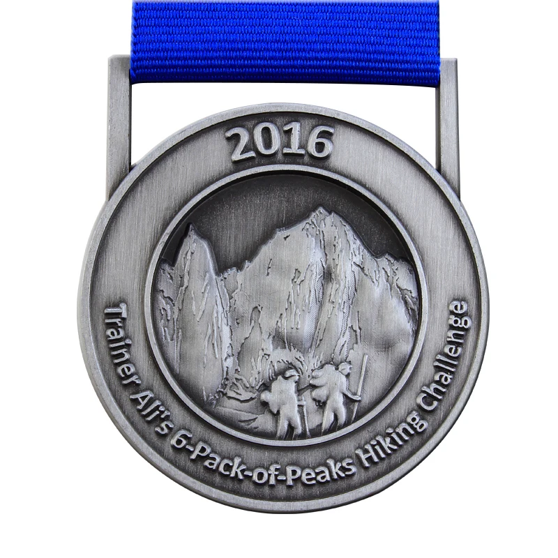 

medals custom antique silver medals cheap OEM mountaineering competition medals high quality custom you own LOGO medals
