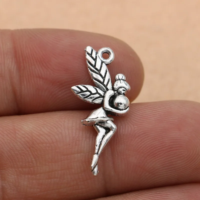 KJjewel Ангел Фея Подвески для изготовления ювелирных изделий браслет из тибетского
