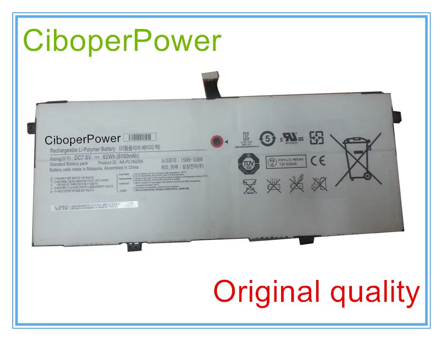 

7,6 V 8150mAh Оригинальный аккумулятор для ноутбука 930X5J для 9 Edition 2014 AA-PLVN2AN bateria бесплатная доставка