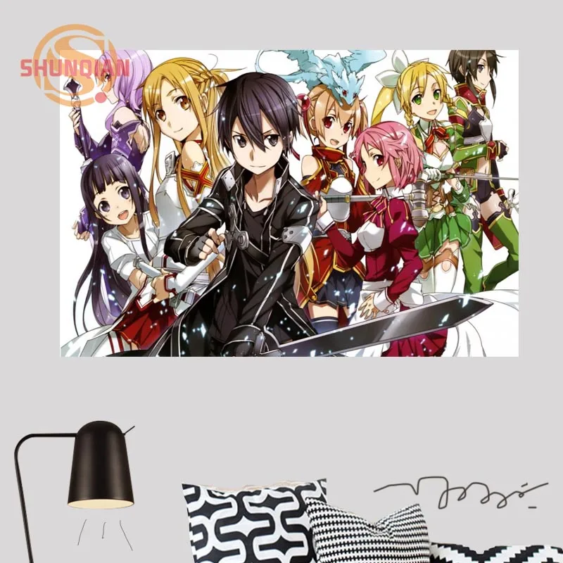 Декор для дома на заказ искусство меча в Интернете Холст Тканевый плакат постер