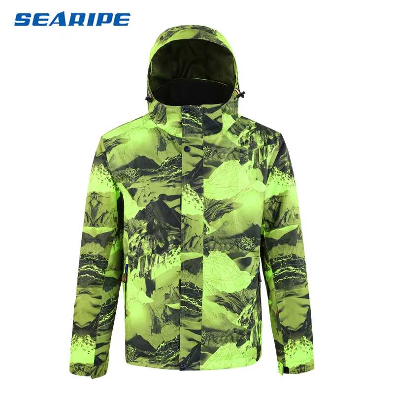 jacket 003 SEARIPE утолщенный теплый лыжный костюм мужской зимний ветрозащитный водонепроницаемый лыжный сноуборд куртка брюки костюм мужской размера плюс 3XL - Цвет: jacket 003