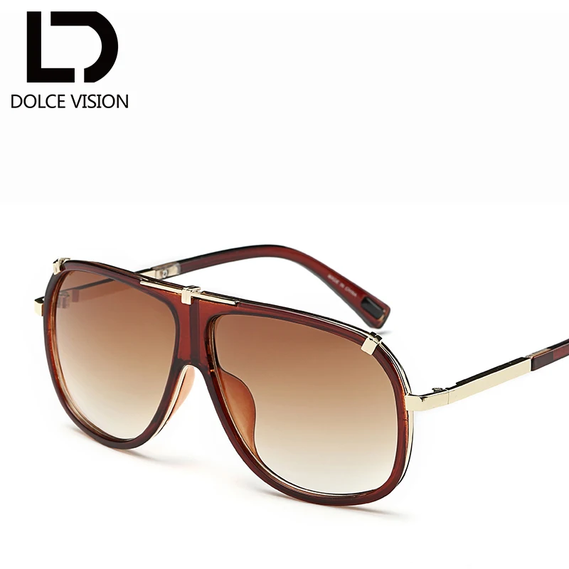 Мужские солнцезащитные очки с градиентом Ovresize черные Oculos 2018|brand sun glasses|designer