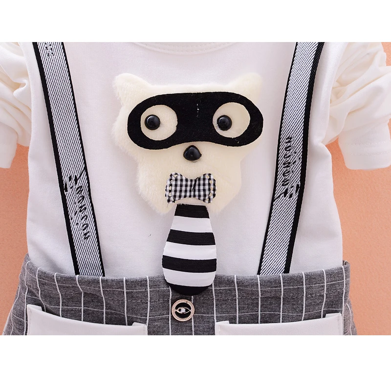 Boys Suit Clothing Set 2017 New Autumn Long Sleeve Fashion Cartoon Jacket Clothes Baby Kids Suits Lattice Pant Children 2Pcs |