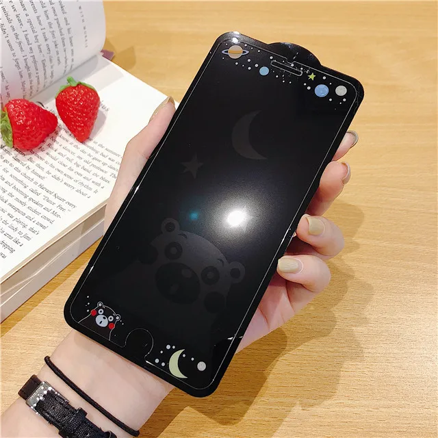 2.5D 9H закаленное стекло для iphone 8 6 6 S 7 plus Защитная пленка для экрана Сейлор Мун Розовая пантера Медведь узор