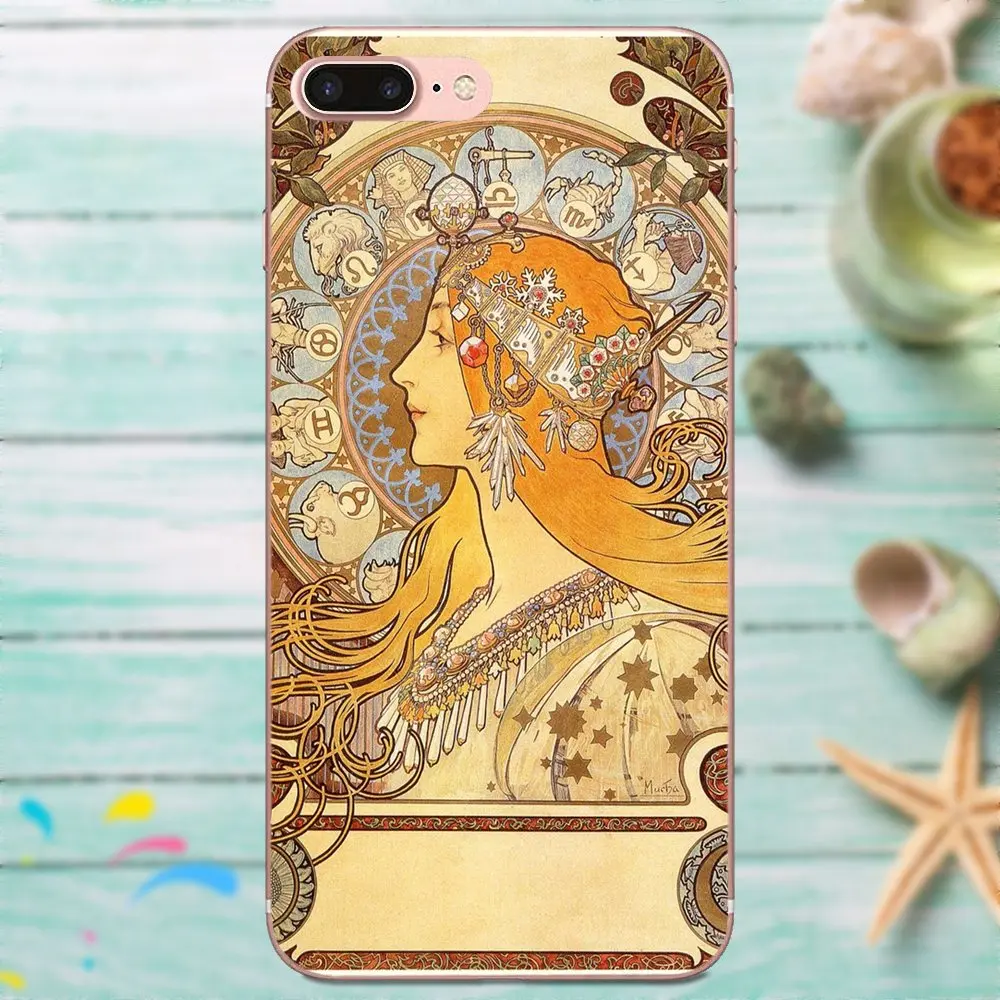 Художественный постер Alphonse Mucha для LG Nexus 5 5X G2 G3 mini spirit G4 G5 G6 K4 K7 K8 K10 2017 V10 V20 V30 Stylus Soft