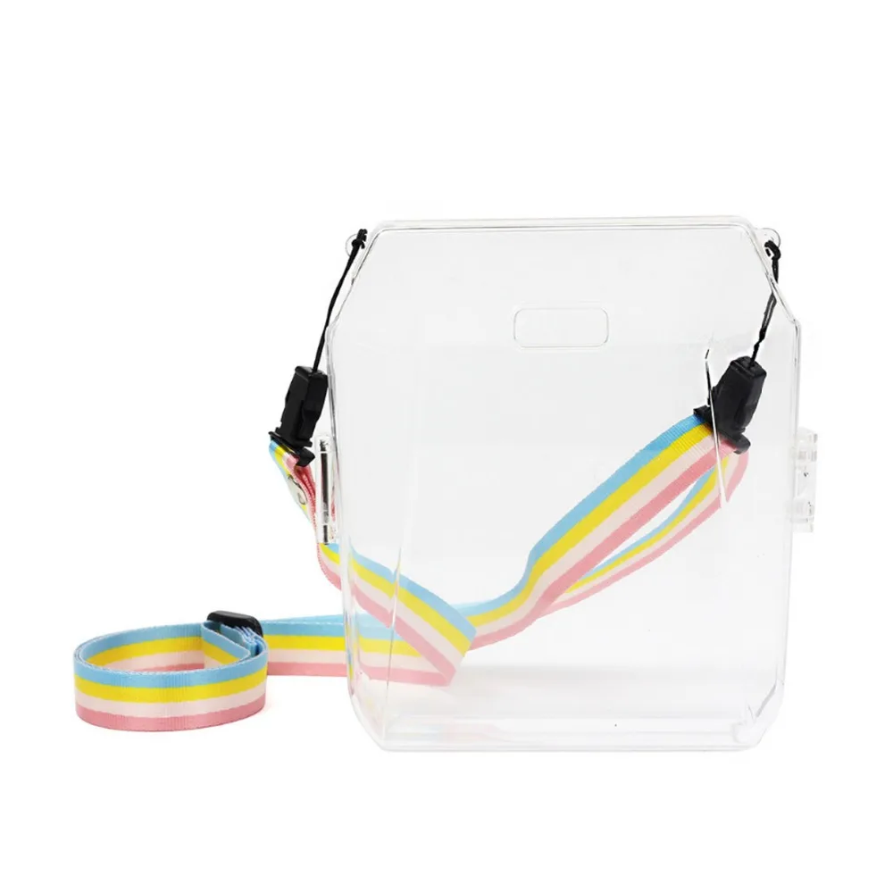 Кристальный чехол ПВХ прозрачный ремешок защитная сумка на плечо мгновенная