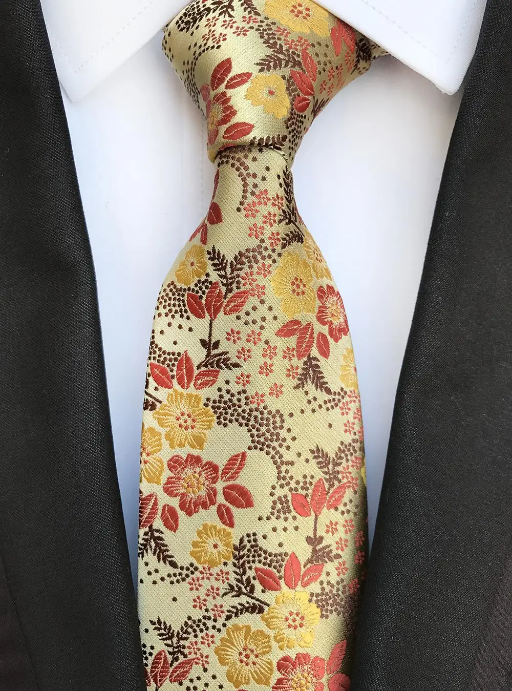 Галстуки SKng мужские с цветочным рисунком тканые шелковые галстуки свадебные