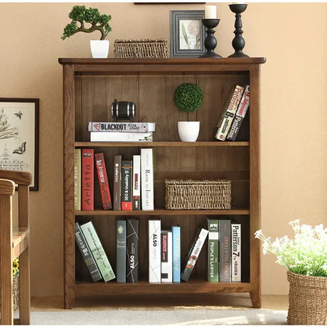 Шкаф-книжка из массива дуба 85x33x102 см | Мебель