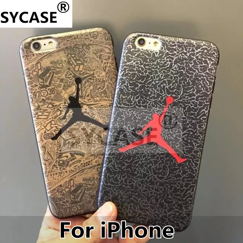 SYCASE прилив бренд летающий человек Иорданский Данк для iphone X 6 S плюс 7 8 Основа