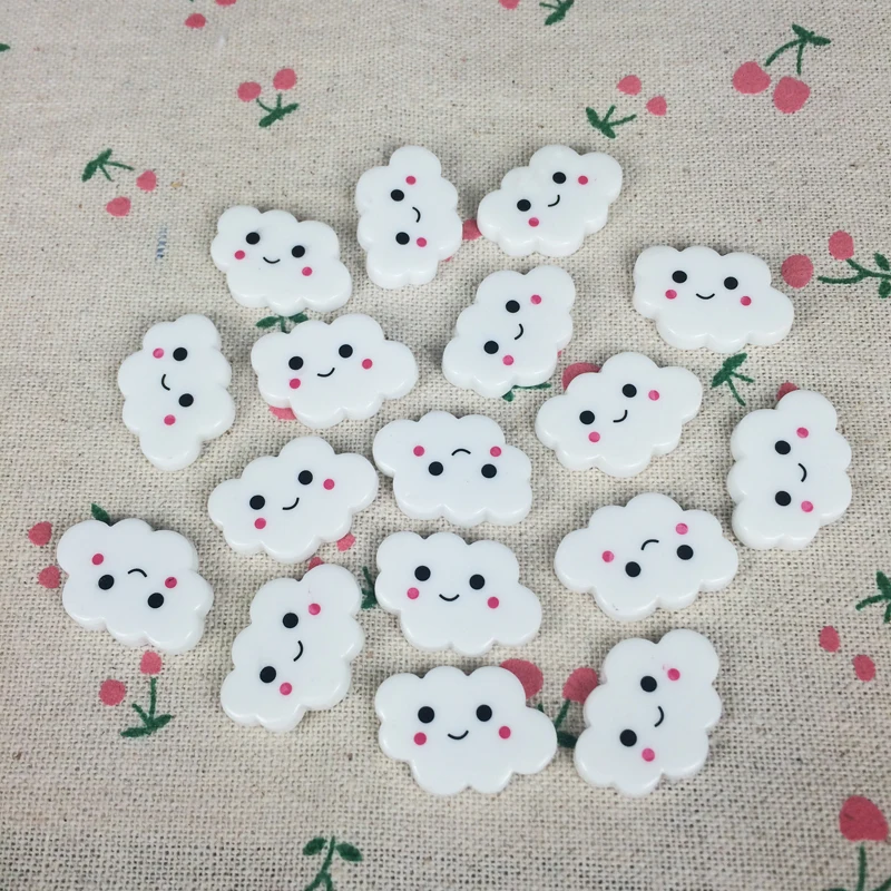 Плоский задник из смолы кабошон Мультфильм Облако DIY Flatback украшения аксессуары