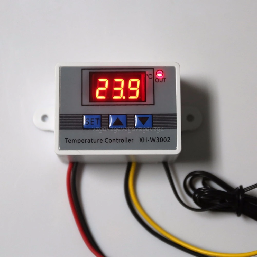 12V 24V 220V W3002 цифровой Температура контроллер 10A светодиодный Термостат Регулятор J24 19; Прямая поставка