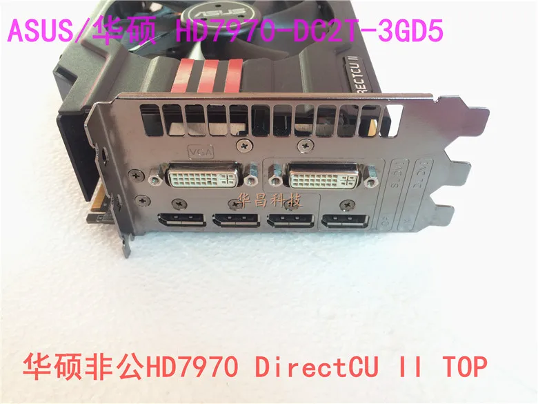 ASUS б/у оригинальная видеокарта HD7970 3G D5 Дискретная графика|Видеокарты| |