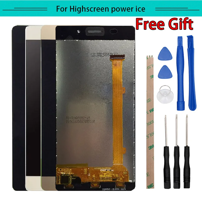 1 шт. для highscreen Power ICE Полный ЖК дисплей в сборе комплекте с сенсорным экраном