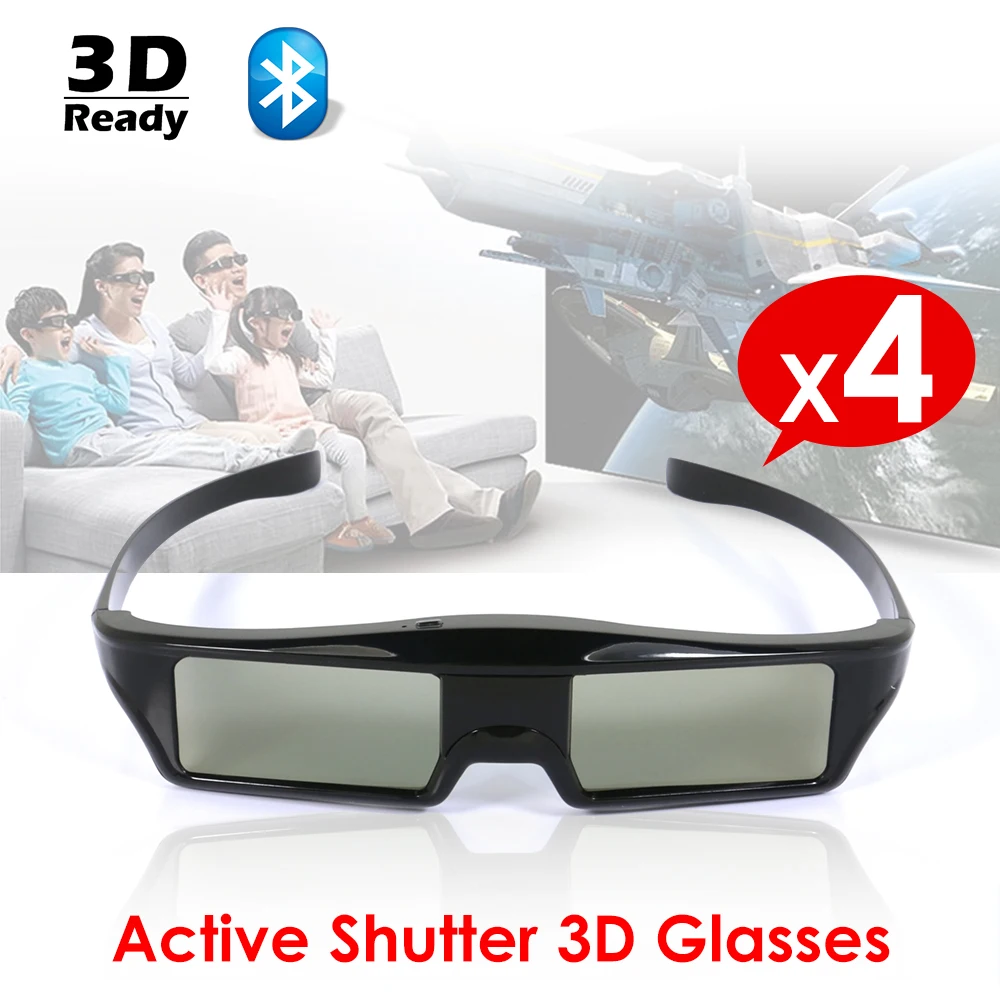 3D очки Bluetooth активные затвор для телевизора samsung sony Philips Sharp Panasonic tv и 3LCD проектор