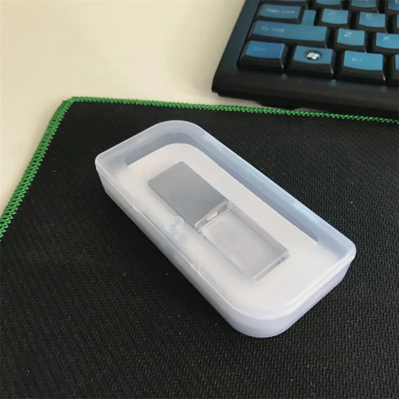 Кристальный USB 2,0 флэш-накопитель с печатью на заказ 16 ГБ 4 ГБ 8 ГБ 32 ГБ флеш-накопитель u-диск Подарочная фотография