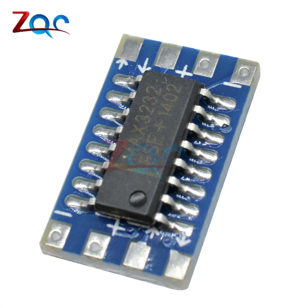 10 шт. MAX3232 Серийный порт мини RS232 к TTL конвертер Модуль платы 115200bps 3В 5В MAX3232CSE Elcetrical
