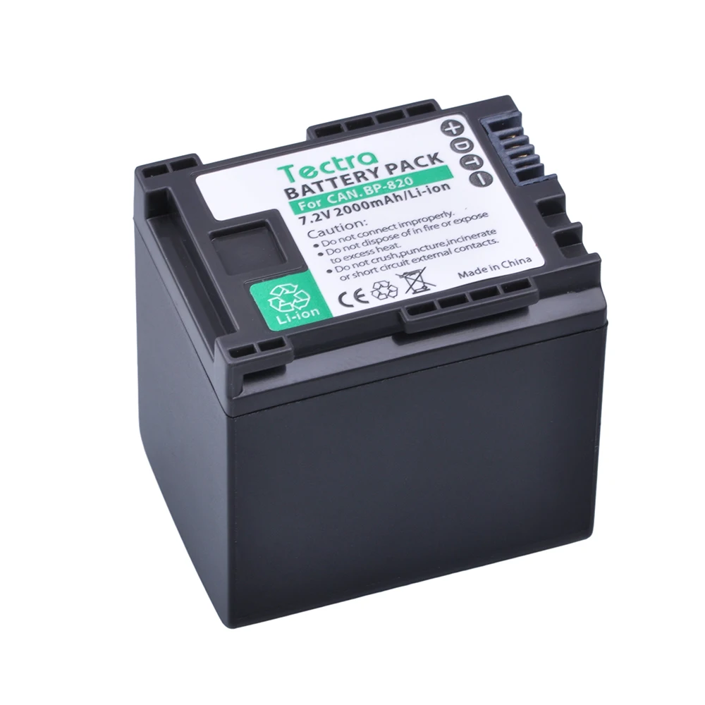 Tectra 1 предмет BP-820 BP 820 Замена литий-ионный аккумулятор Батарея для Canon XA20 XA25 HFG30 HF M30 HF M31 HF M40