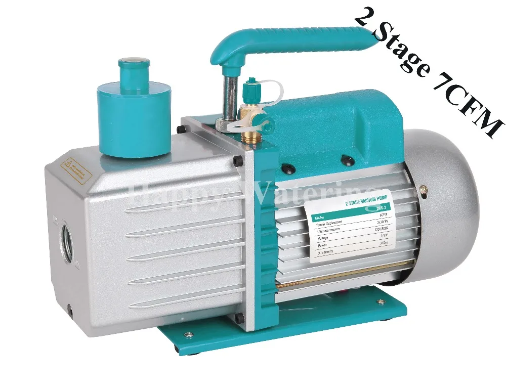 2 этап 7CFM роторный лопастный вакуумный насос кондиционер для HVAC +