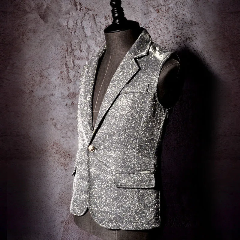 Костюм сценический мужской из 2 предметов куртка с рукавом до локтя штаны