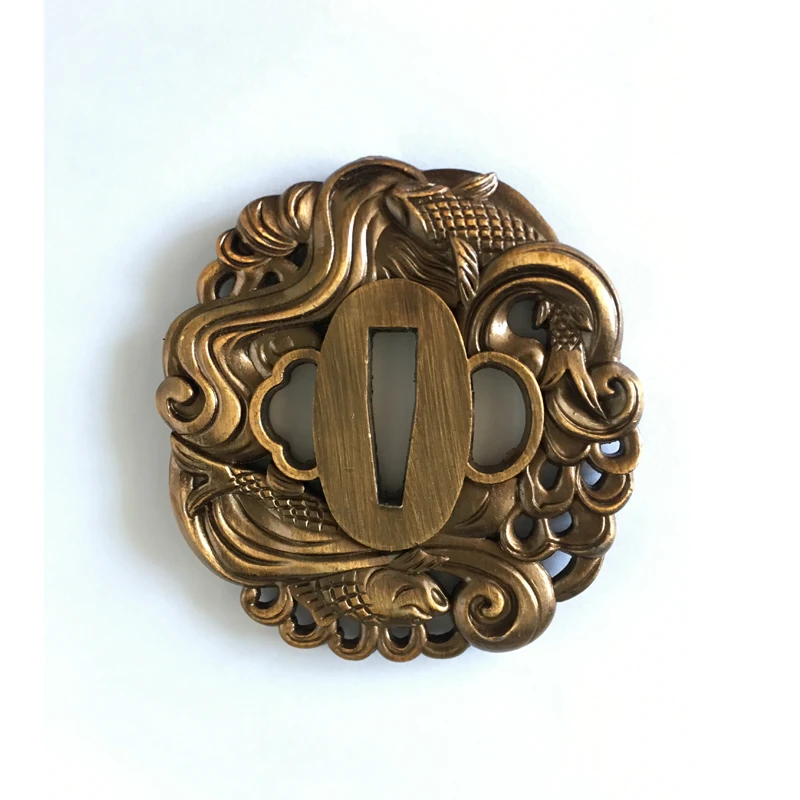 Высококачественная цинковая фотоарматура Tsuba для японского самурайского