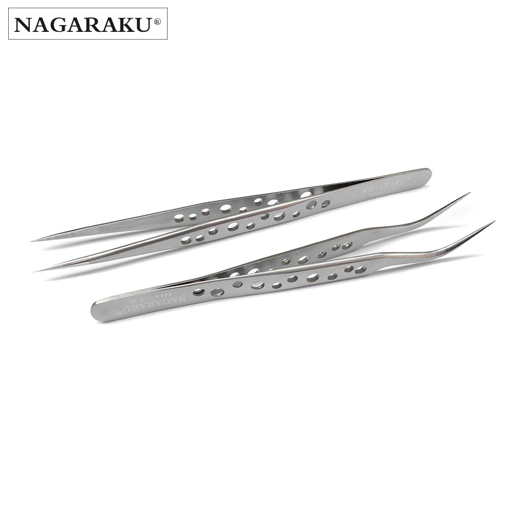 NAGARAKU набор для макияжа ресниц 2 шт. Профессиональный пинцет точные ресницы из