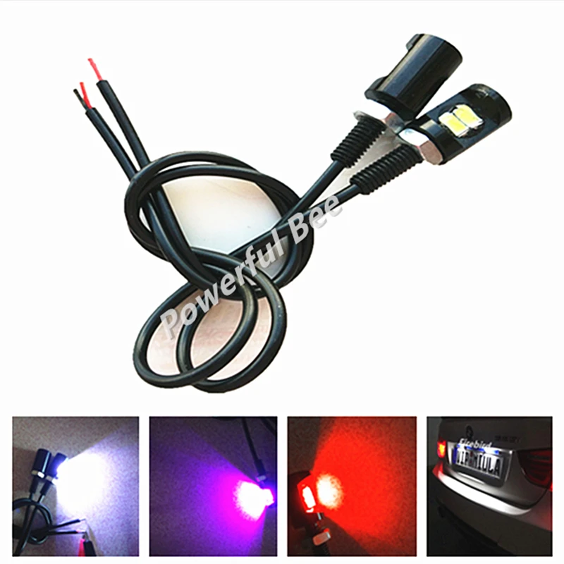 2 х водонепроницасветодиодный светодиодные лампы для номерного знака холодный