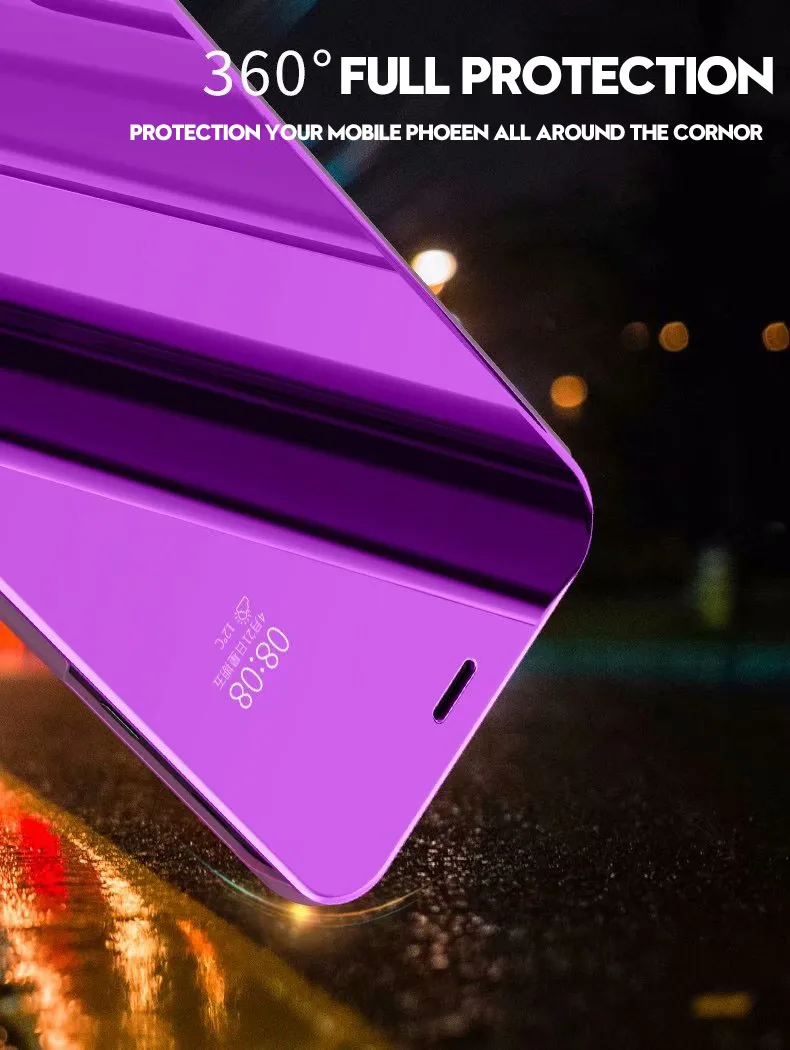 Умный зеркальный чехол-подставка для samsung J2, J3, J4, J5, J6, J7, J8 Prime Pro Max,,, США, ЕС, полный чехол для телефона