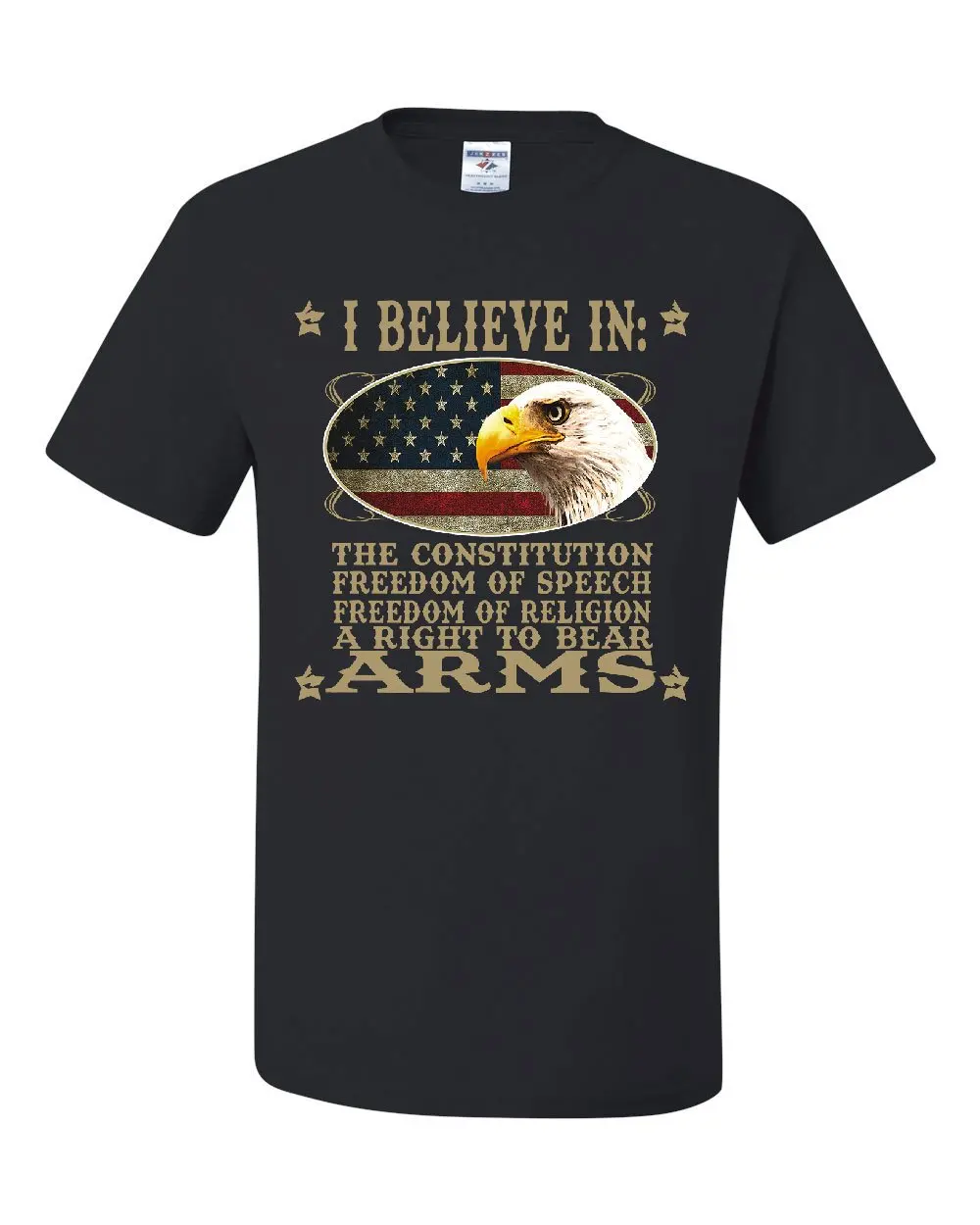Мужская футболка с надписью I Believe In The Constitution Повседневная классная