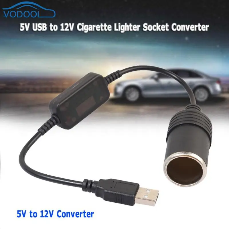 Адаптер для автомобильного прикуривателя VODOOL 5 В С USB на 12 В|Зажигалка| |