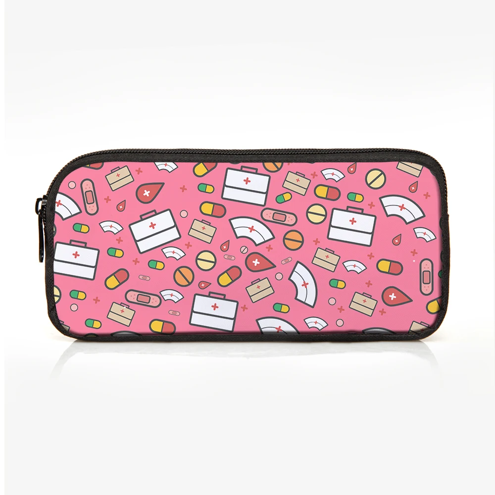 Розовая мультяшная медсестра FORUDESIGNS пенал косметички детские школьные